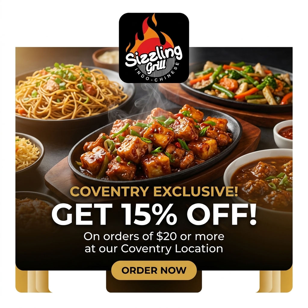 Sizzling Grill special offer — order from Coventry